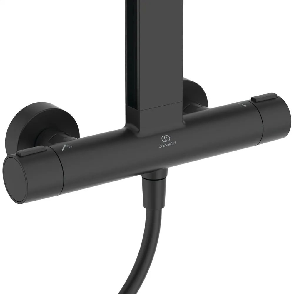 Metalowy zestaw prysznicowy w kolorze matowej czerni 111 cm ALU+ – Ideal Standard