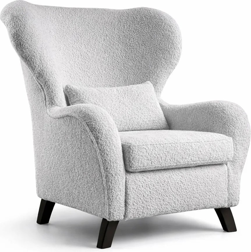 Szary fotel uszak Miuform Miuf