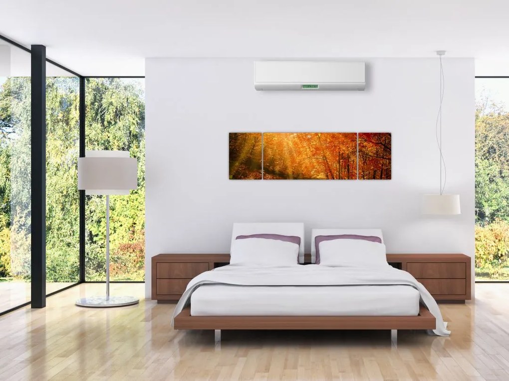 Obraz jesiennego lasu (170x50 cm)