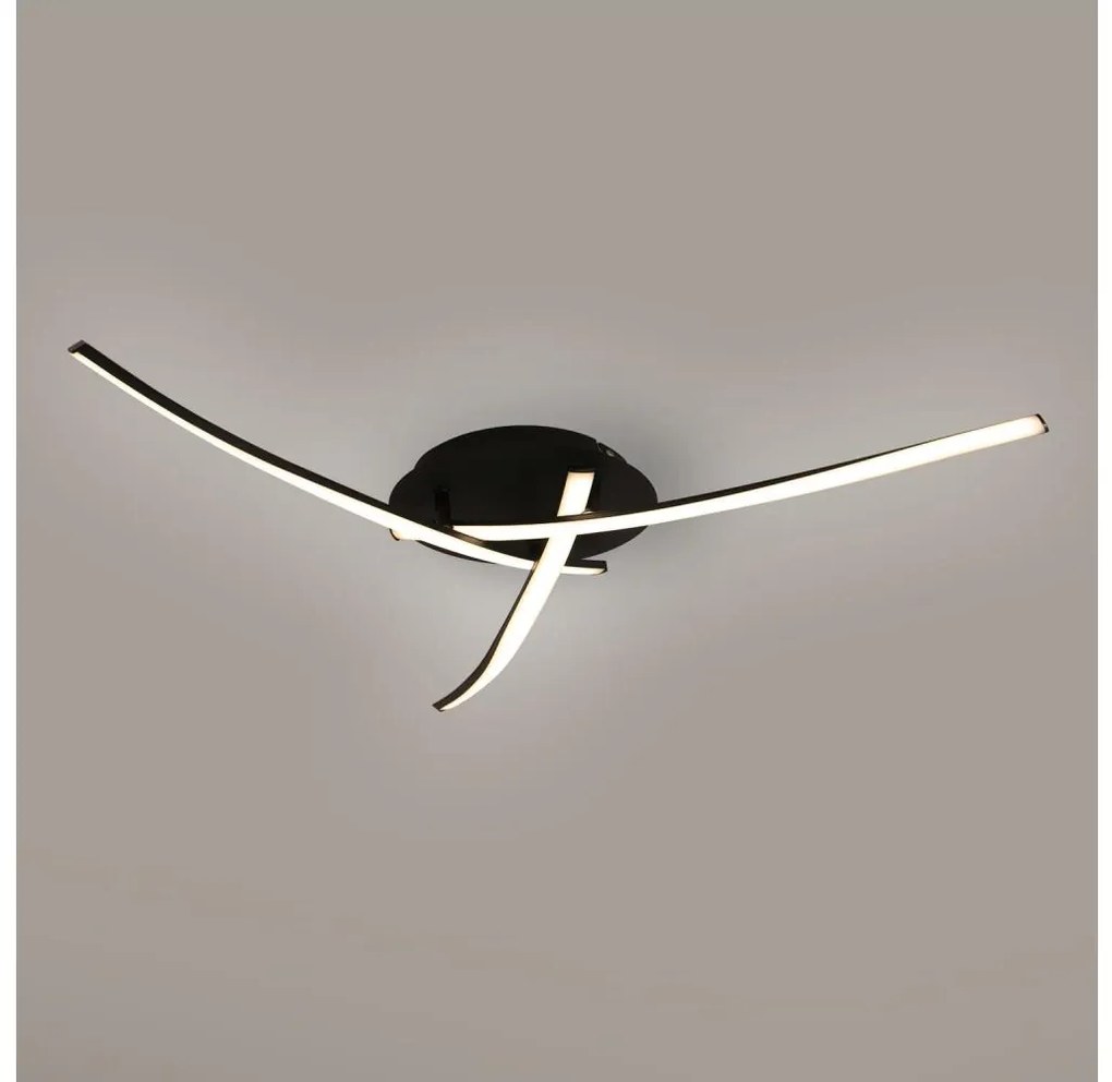 Brilagi - Oprawa sufitowa STRIPES LED/24W/230V czarna