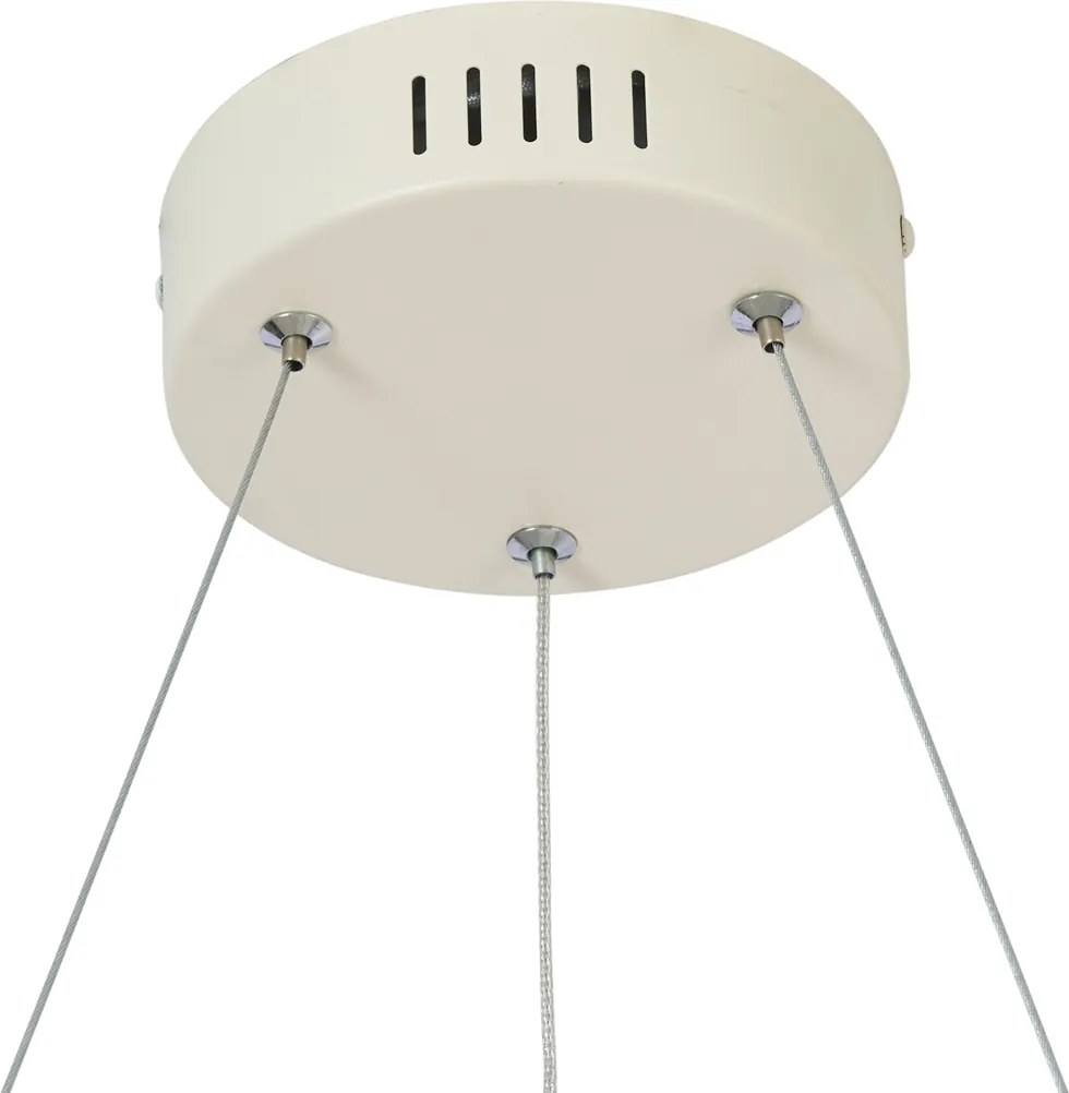 Skandynawska lampa wisząca beżowa 72 cm z LED z 3-stopniową regulacją ściemniania - Circuit