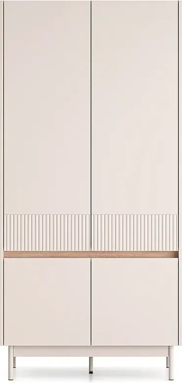 Szafa DUMI 01 4D kaszmirowa/dąb cremona ML MEBLE