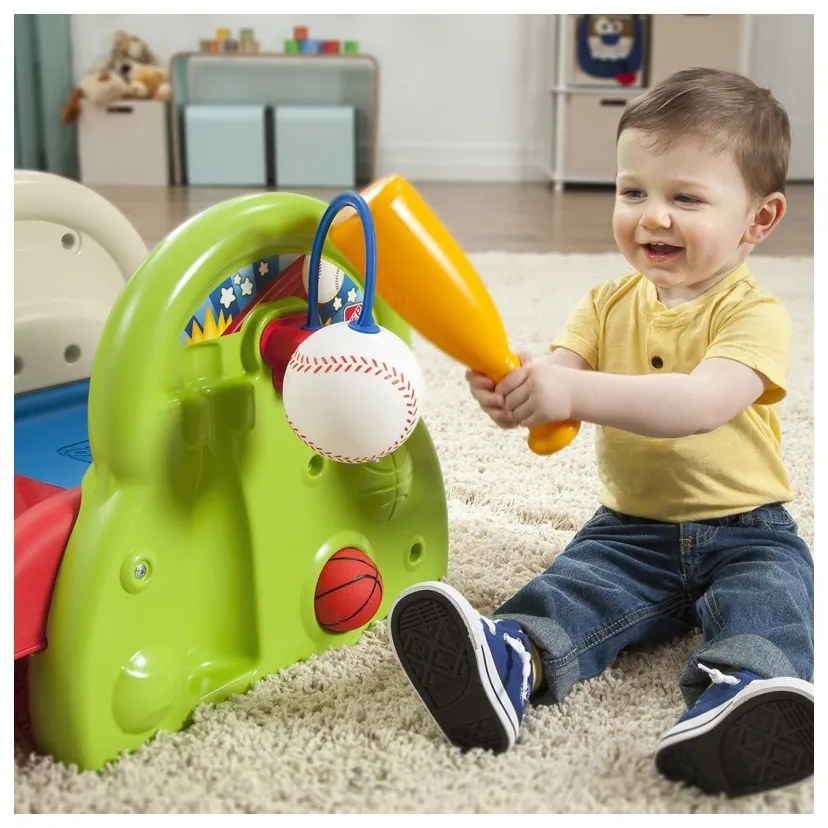 Step2 plac zabaw dla dzieci centrum aktywności zjeżdżalnia koszykówka baseball