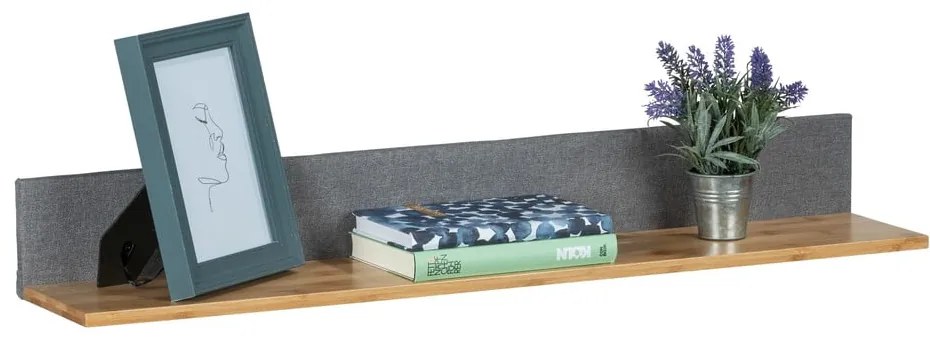Szare bambusowe półki zestaw 2 szt. 80 cm Bahari – Wenko