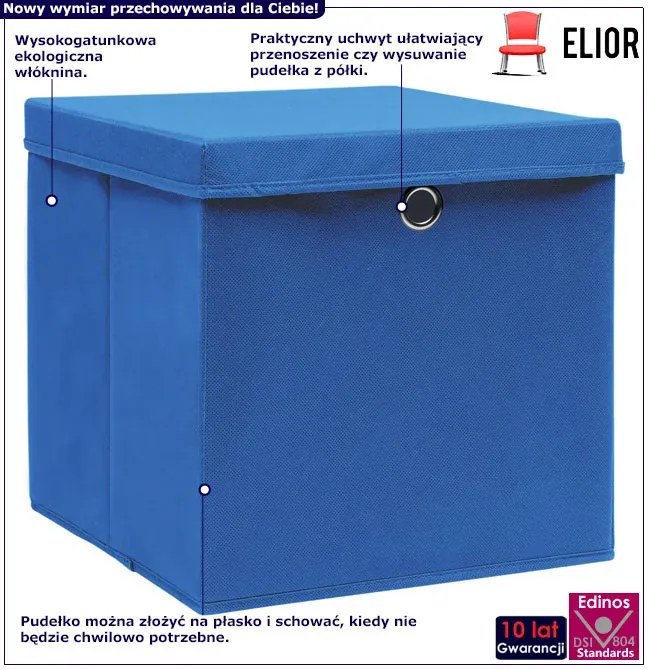 Zestaw niebieski składanych pudełek 4 sztuki E4-K44