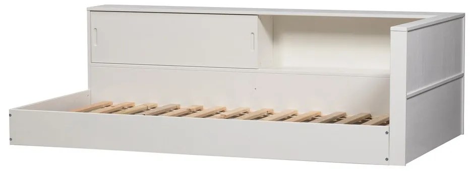 Białe łóżko jednoosobowe z litego drewna sosnowego bez stelaża 90x200 cm Carter – WOOOD