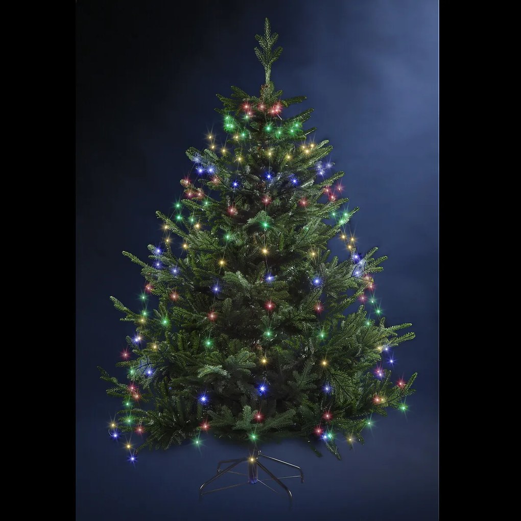 Kolorowe światełka choinkowe, girlanda, 170 diod LED