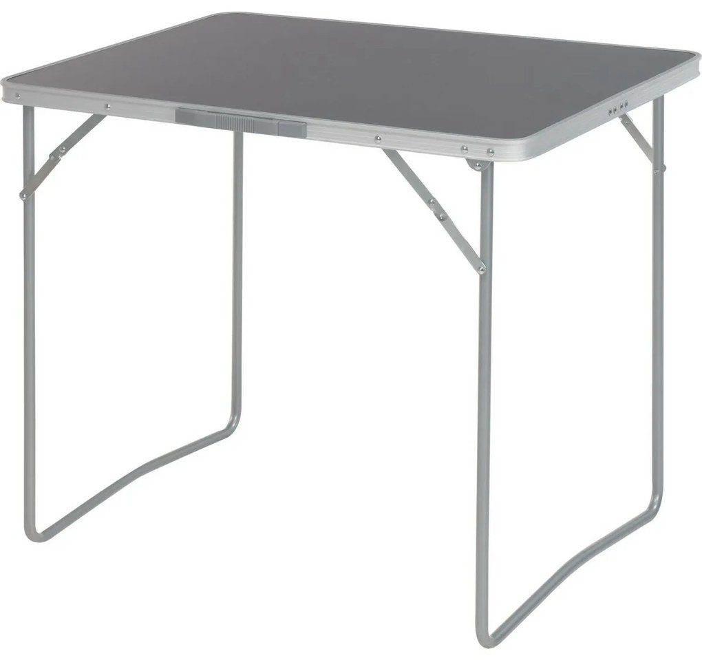 Aluminiowy stolik kempingowy, 80 x 60 x 69 cm,szary