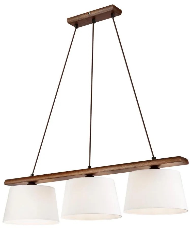 Żyrandol na lince AIDA 3xE27/60W/230V orzech