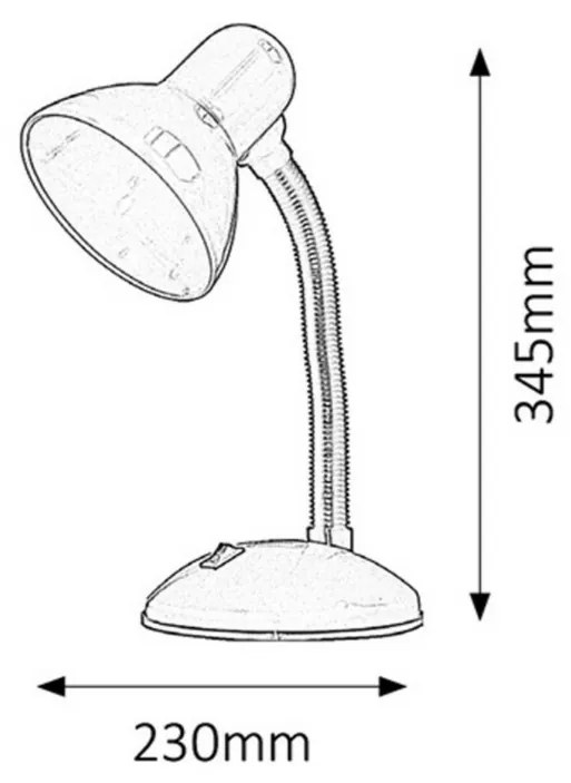 Rabalux 4168 lampa stołowa Dylan, biały