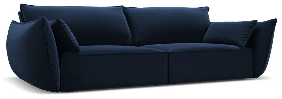 Ciemnoniebieska aksamitna sofa 208 cm Vanda – Mazzini Sofas