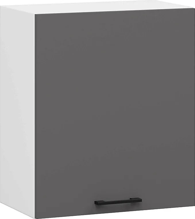 Szafka kuchenna AKORD W50 system OLIWIA Biała 50 cm 1 drzwi kolor Grafit Szary mat 2 półki 50x30x58 cm