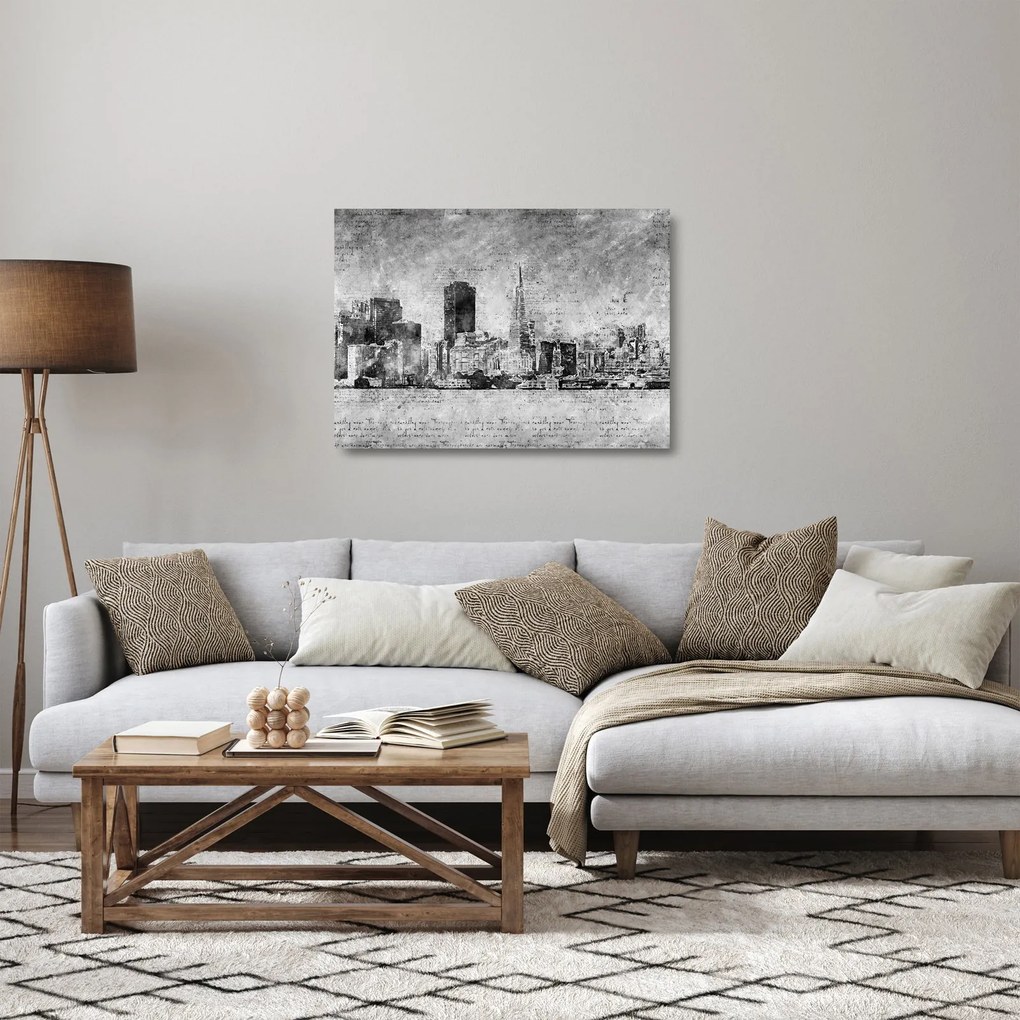 Obraz na szkle - Miasto sztuki kawowej (70x50 cm)
