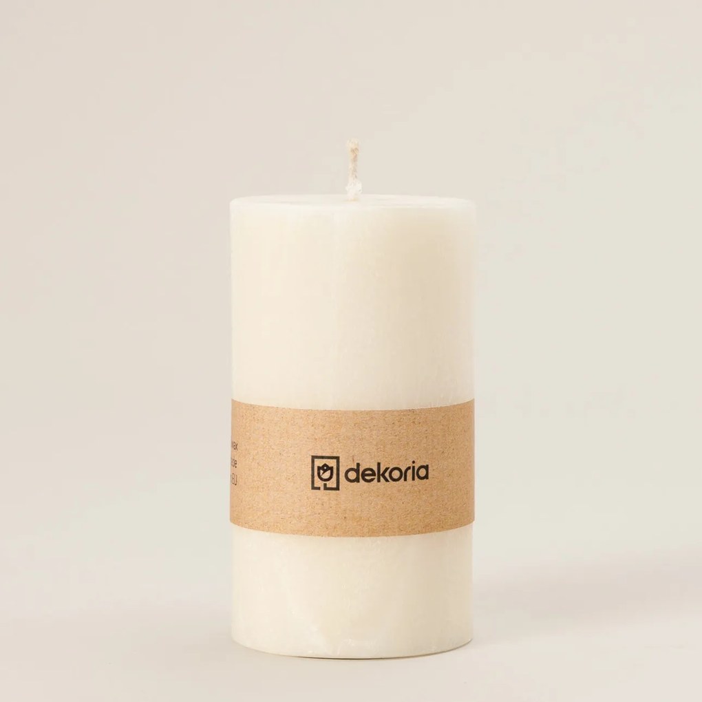 Świeca zapachowa palmowa walec White