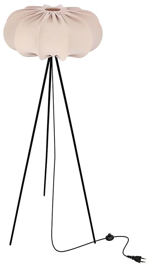 Lampa podłogowa CAFEE 1xE27/40W/230V beżowa/czarna