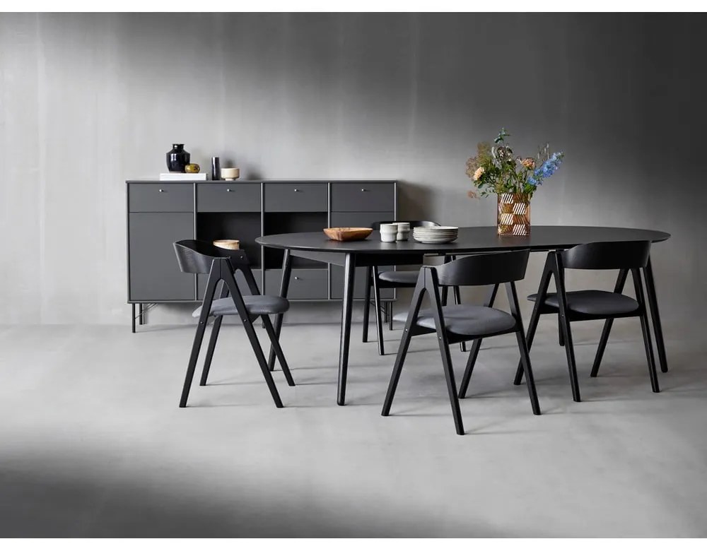 Okrągły rozkładany stół z blatem w dekorze dębu ø 135 cm Meza – Hammel Furniture