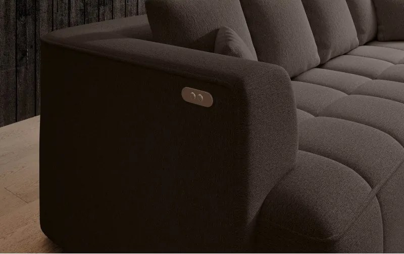 Sofa kanapa ALBIO BigSofa kanapa z elektryczną regulacją siedziska WERSAL