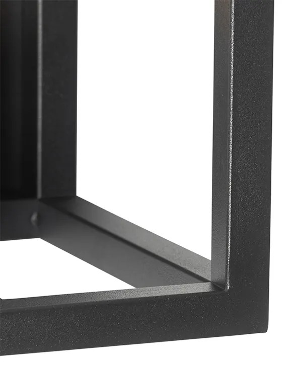 Industrialna lampa ścienna czarna - CagePrzemysłowy Oswietlenie wewnetrzne
