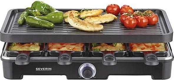 Raclette 8 Osób 1400W - Severin RG 9670 Ceramiczna Powłoka Antyprzywierająca