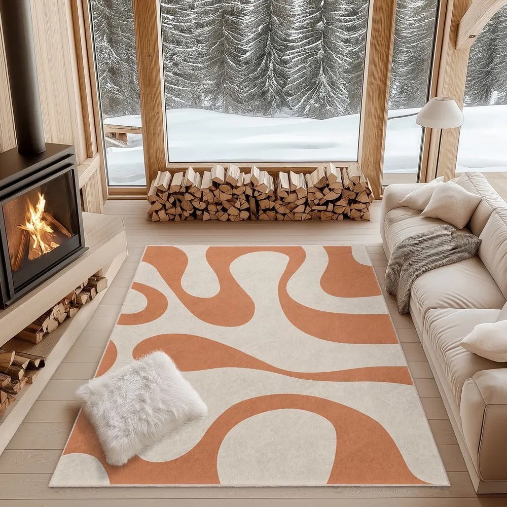 Pomarańczowy dywan odpowiedni do prania 160x230 cm Caramel Latte – Mila Home