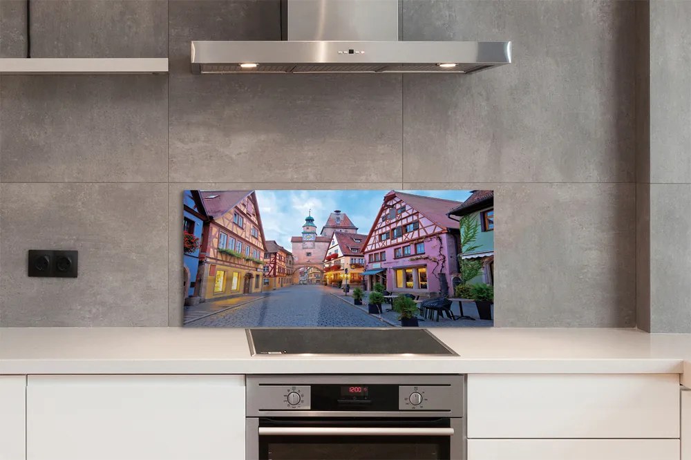 Panel Szklany Urokliwe Niemieckie Stare Miasto