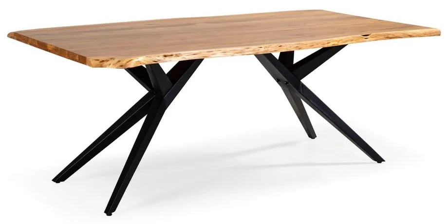 Stół z blatem z drewna akacjowego 100x200 cm Mudri – MOME