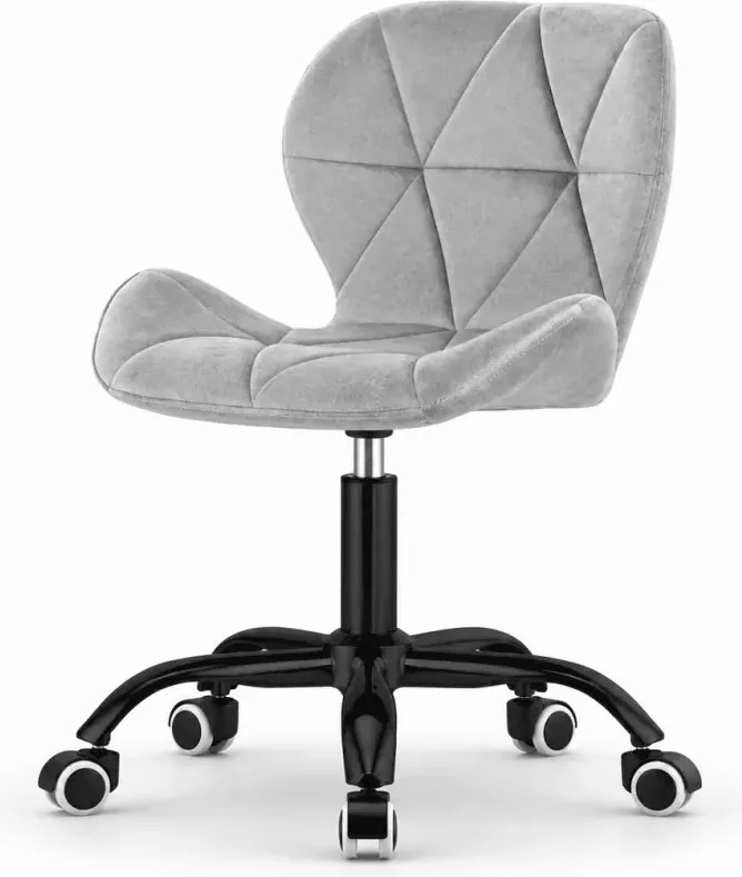 Nowoczesne i ergonomiczne krzesło welurowe Ikast z unikatowym wzorem, idealne do biura i gabinetu