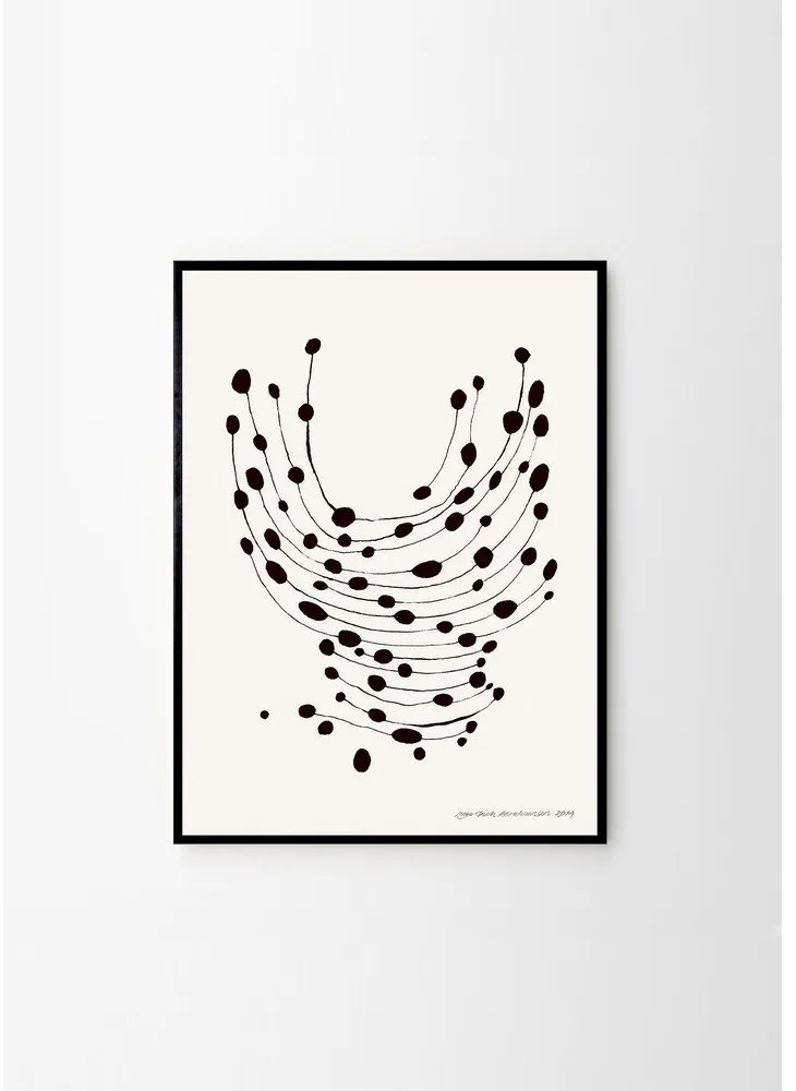 Plakat 30x40 cm Dancing Dots – Leise Dich Abrahamsen – The Poster Club
