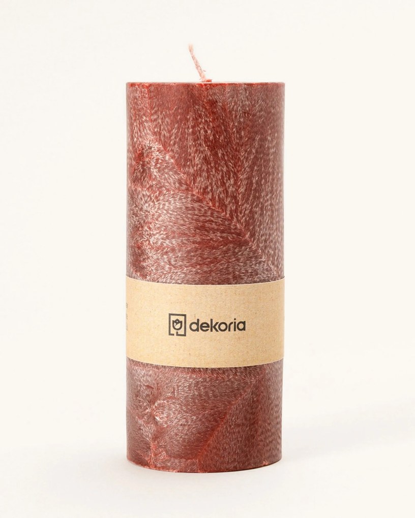Świeca zapachowa palmowa walec Burgundy