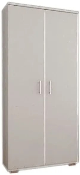 Biała meblościanka z szafą S4-G65