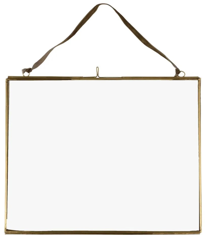 Metalowa ramka ścienna w kolorze złota 25x20 cm – Rex London