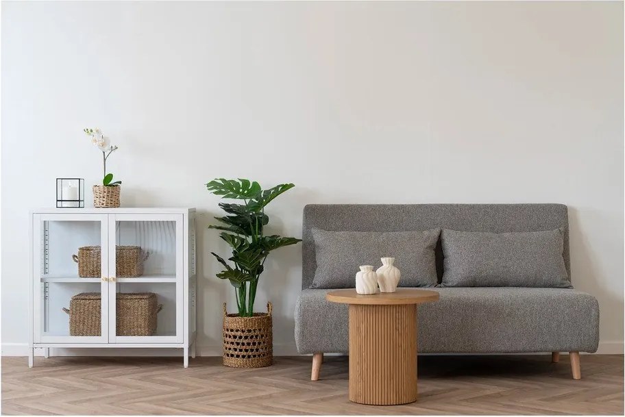 Szara rozkładana sofa 140 cm Marlow – House Nordic