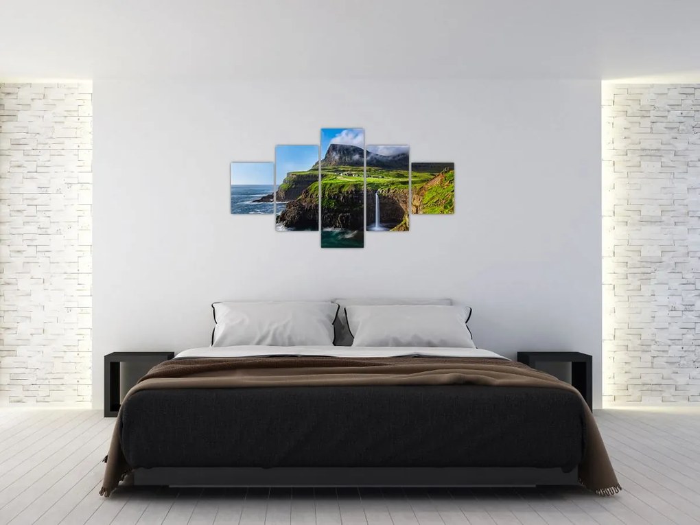 Obraz - Wodospad Múlafossur (125x70 cm)