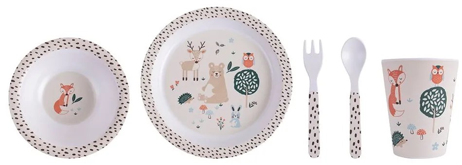 Zestaw naczyń dla dzieci 5 szt. Woodland – Ladelle