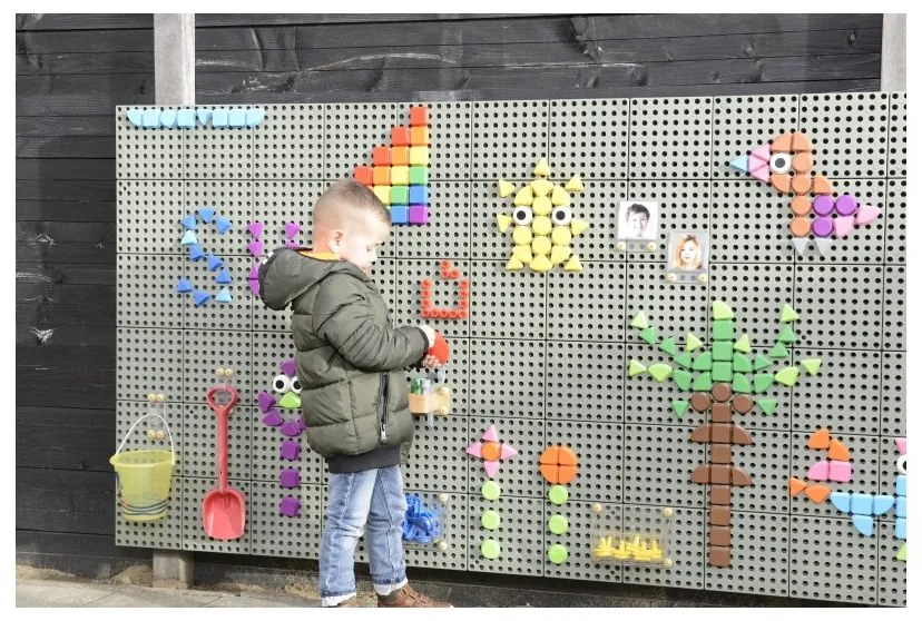 Masterkidz zestaw kołeczki w kształcie figur geometrycznych 64szt do tablic stem