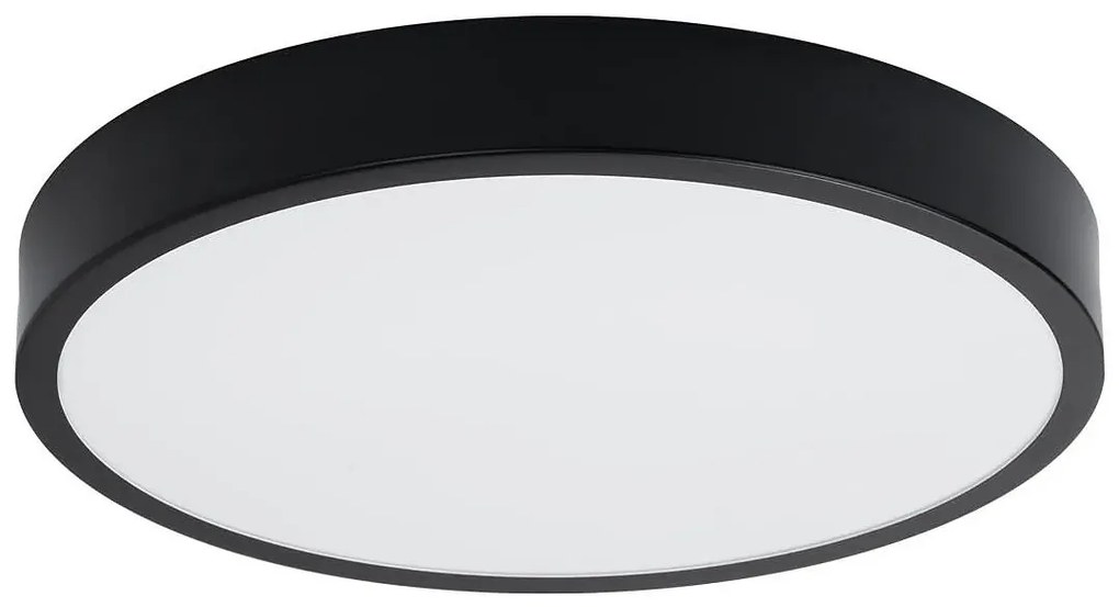 Czarny okrągły ledowy plafon 50 cm - 3X A602 L5-K53