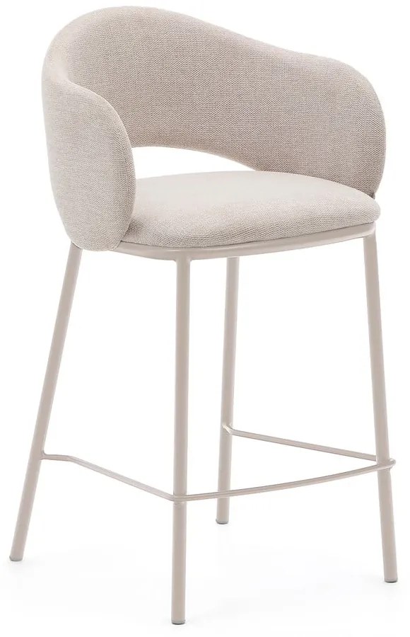 Kremowy hoker (wysokość siedziska 65 cm) Maina – Kave Home