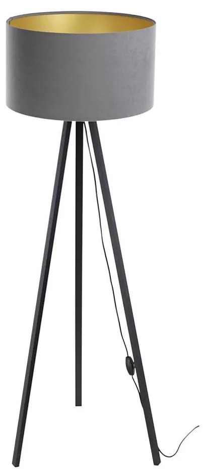 Lampa stojąca STANDART 1xE27/60W/230V szara/wenge