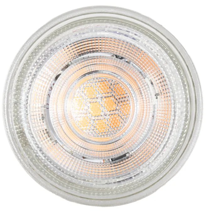 Zestaw 5 żarówek LED GU10 50mm z 3-stopniową regulacją temperatury barwowej Kelvin, przezroczyste, 4,5W 380 lm 2000-2700K
