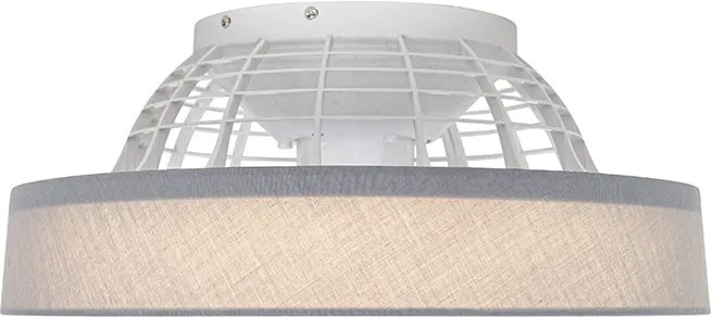 Szary wentylator sufitowy z efektem gwiazdy 47 cm z LED ściemnialny z pilotem - Emily