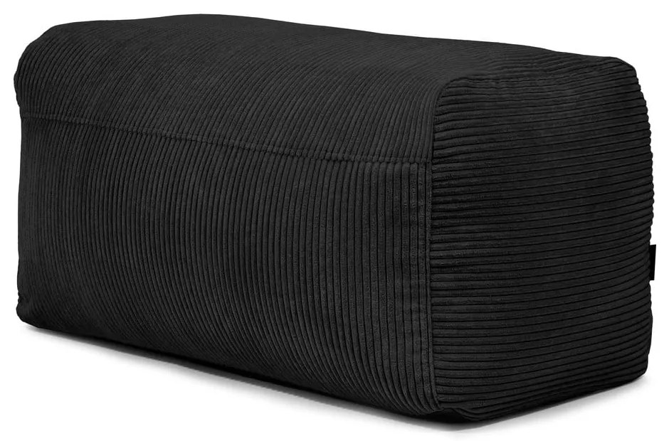Czarny sztruksowy worek do siedzenia Plus 100 Lounge – SLOWDOWN
