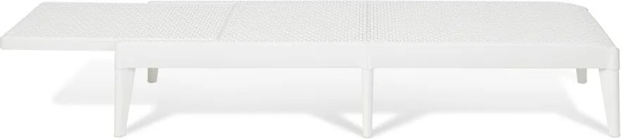 NUMANA, Leżak ogrodowy plastikowy, biały