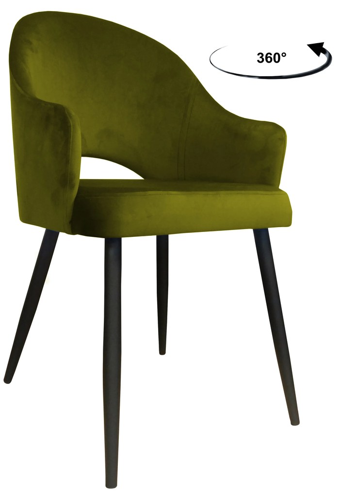 Krzesło obrotowe Velvet podstawa czarna BL75