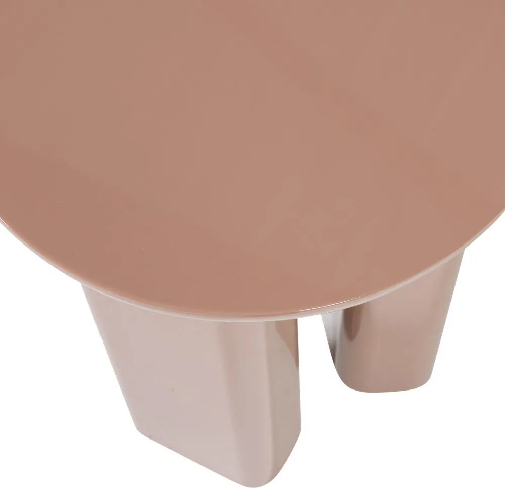 Okrągły stolik z połyskiem ø 40 cm Orivo – WOOOD