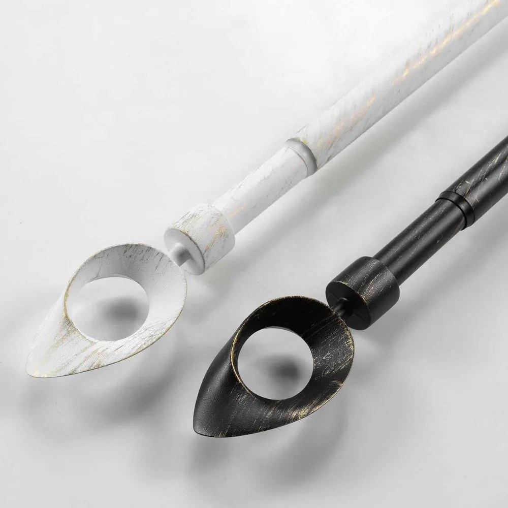 Metalowy regulowany karnisz 120 - 210 cm Ovalon – douceur d'intérieur