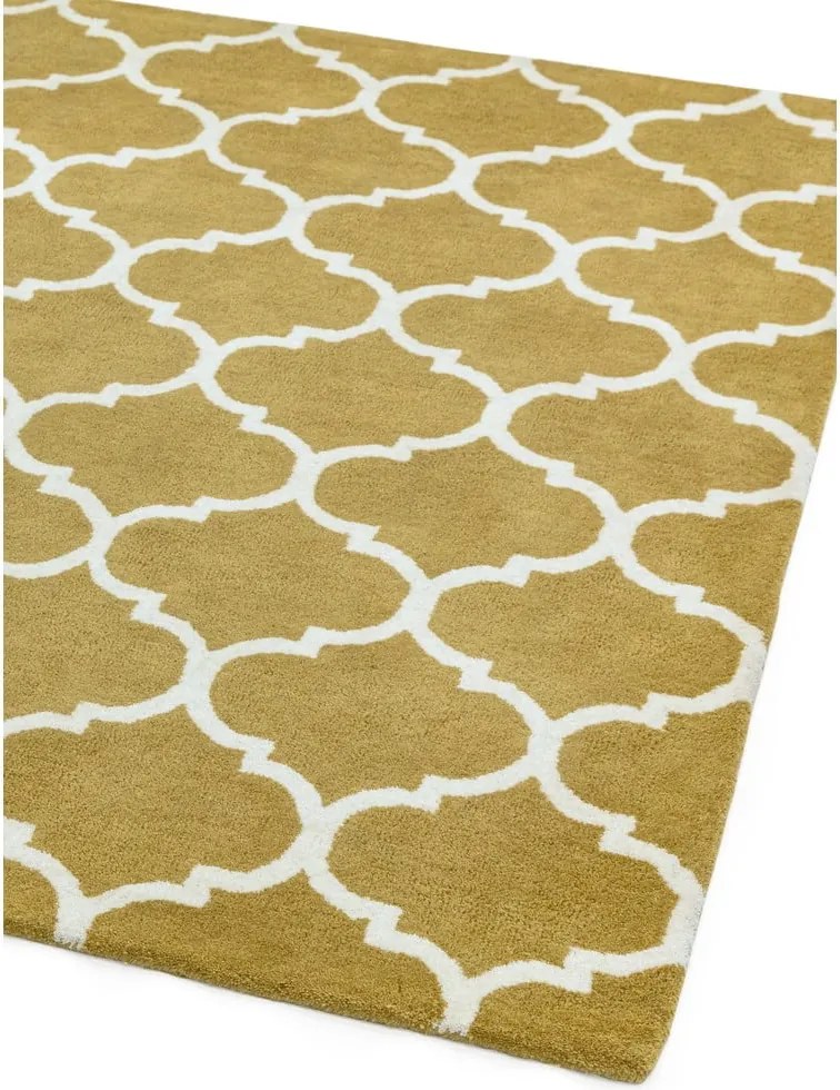 Wełniany dywan tkany ręcznie w kolorze ochry 200x290 cm Albany – Asiatic Carpets