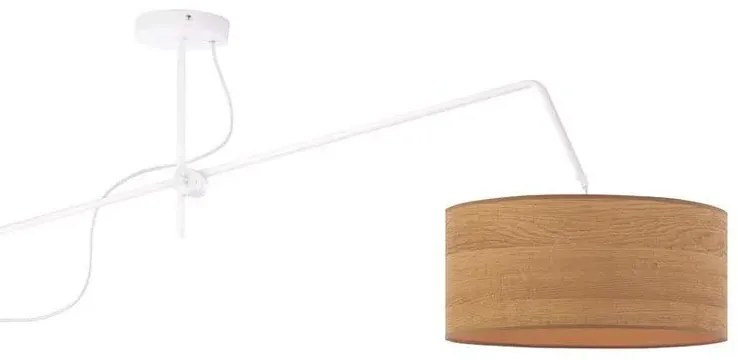 Okrągła lampa wisząca fornirowa loft B3-M53