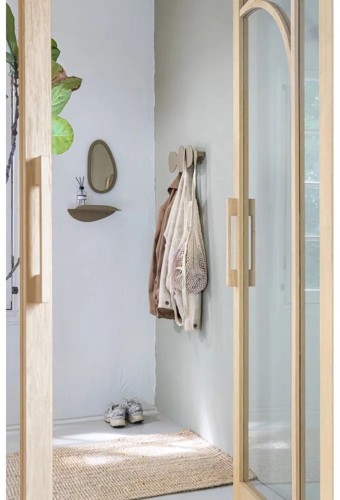 Beżowy metalowy wieszak ścienny 35 cm Tumulo – Spinder Design