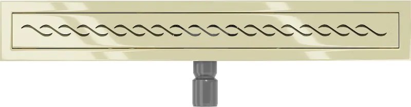 Mexen Flat M18 odpływ liniowy 60 cm, złoty - 1523060-15