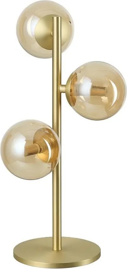 Ideal Lux - LED lampka biurkowa PERLAGE 3xG9/3W/230V złota/przydymiona beżowa